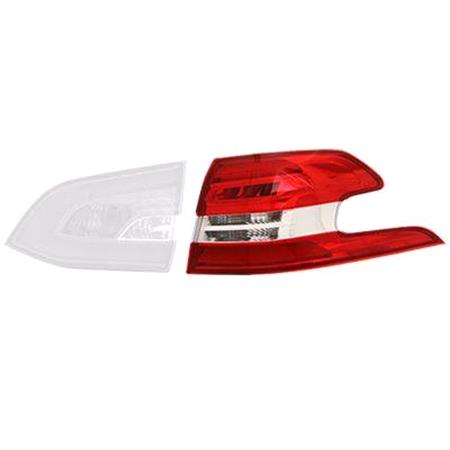 Right Rear Lamp (Outer, On Quarter Panel, LED / Halogen, Estate Models, Supplied With Bulbholder, Original Equipment) for Peugeot 308 SW II 2014 to 2017