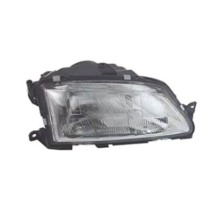 Right Headlamp (Single Reflector, H4 Bulb) for Peugeot 306 Van 1993 1997