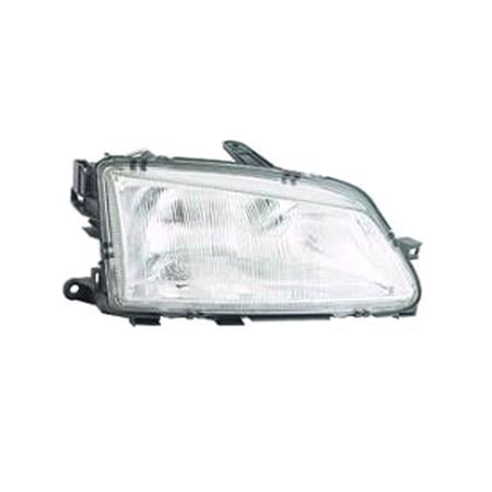 Right Headlamp (Twin Reflector, Original Equipment) for Peugeot 306 Convertible 1994 1997