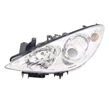 Left Headlamp (Original Equipment) for Peugeot 307 CC 2005 2007