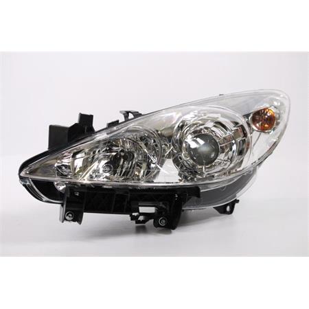 Left Headlamp (Original Equipment) for Peugeot 307 CC 2005 2007