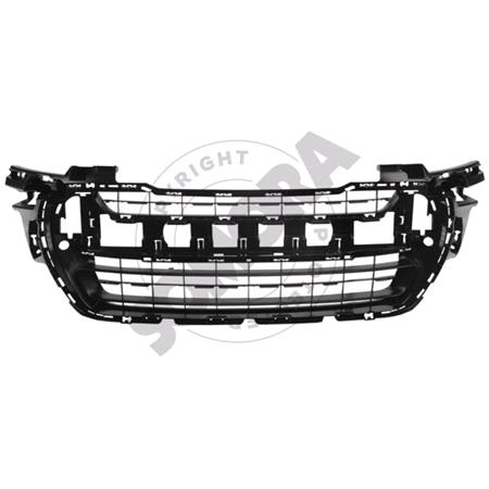 Peugeot 308 2011 2013 Front Bumper Grille, Centre Section, Matte Black, TuV Approved