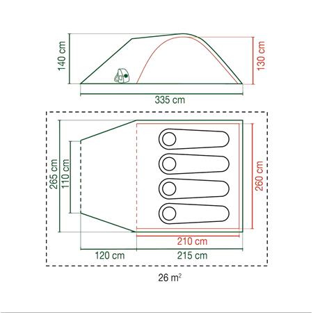 Coleman Darwin 4+ Blackout Tent   4 Man
