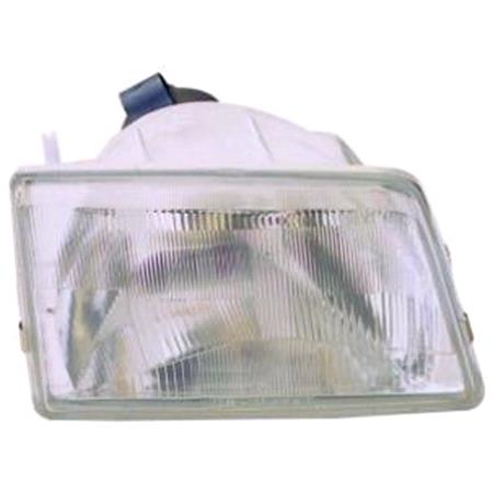 Right Headlamp (Takes H4 Bulb) for Peugeot 205 Van 1983 1998
