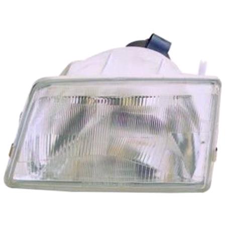 Left Headlamp (Takes H4 Bulb) for Peugeot 205 Van 1983 1998