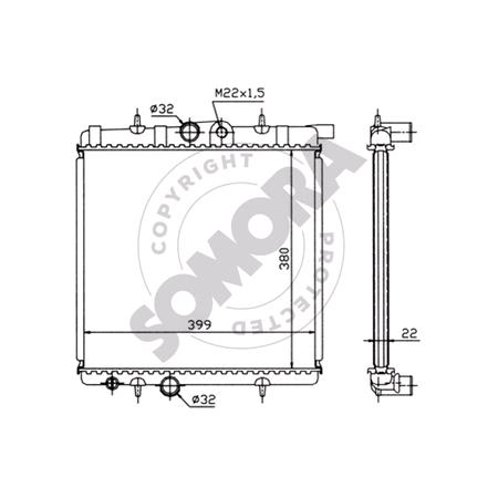 Somora Radiator   221340