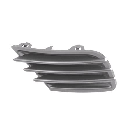 Peugeot 207 2010 2012 RH (Drivers Side) Front Bumper Grille / Fog Lamp Cover, Matte Black, Without Fog Lamp Hole