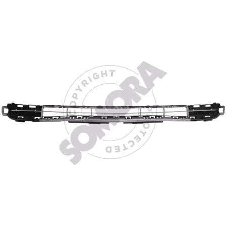 Peugeot 207 2010 2012 Front Bumper Grille, Upper, Grey, Sport Type