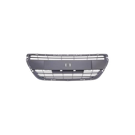 Peugeot 208 2015 Onwards Grille, Matte Black, With Holes For Chrome Trim, TuV Approved
