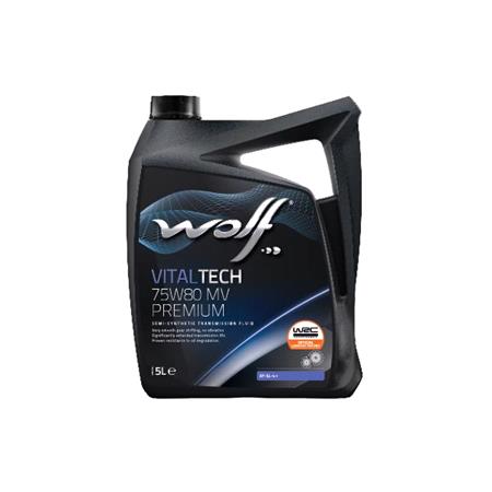  Wolf VitalTech 75W80 MV Premium Semi Synthetic Transmission Oil   5 Litre
