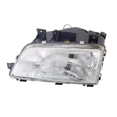 Left Headlamp (Single Reflector) for Peugeot 405 Mk II 1988 1997