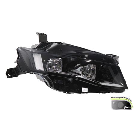 Right Headlamp (Full LED, Supplied Without Control Modules, Original Equipment) for Peugeot 508 II 2019 to 2023