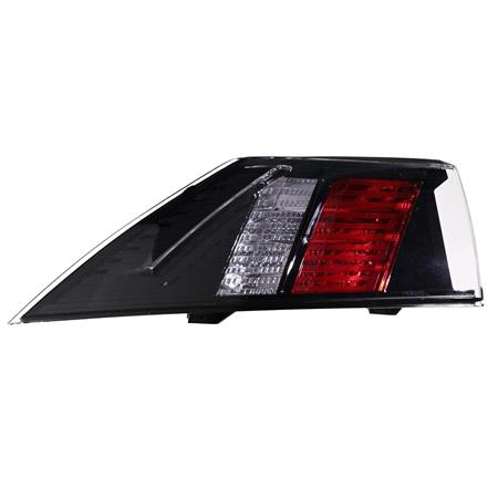 Left Rear Lamp (Outer, Quarter Panel, LED, Base Models, Red/Black, Original Equipment) for Peugeot 508 II 2019 on