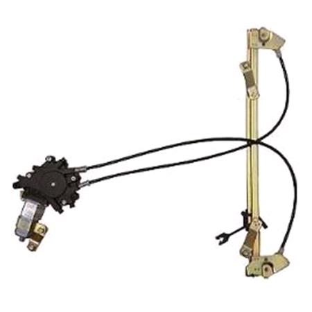 Front Left Electric Window Regulator (with motor) for Citroen SAXO (S0, S1), 1996 2004, 2 Door Models, WITHOUT One Touch/Antipinch, motor has 2 pins/wires