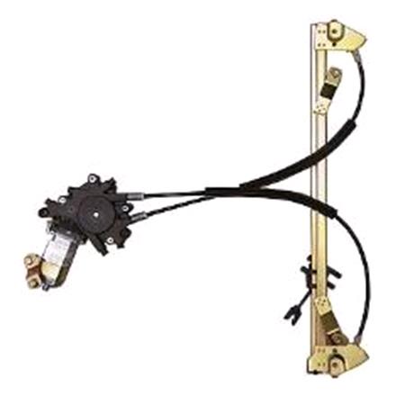 Front Right Electric Window Regulator (with motor) for Peugeot 106, 1996 2005, 2 Door Models, WITHOUT One Touch/Antipinch, motor has 2 pins/wires