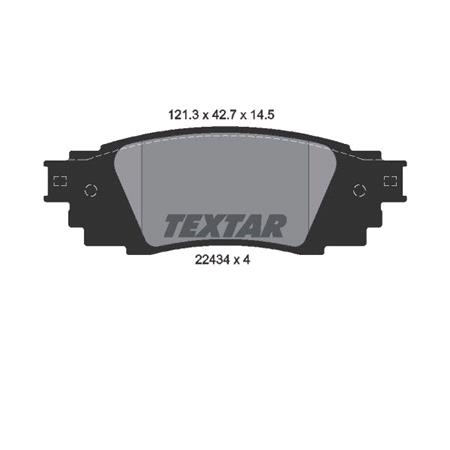 Textar Rear Brake Pads (Full set for Rear Axle)