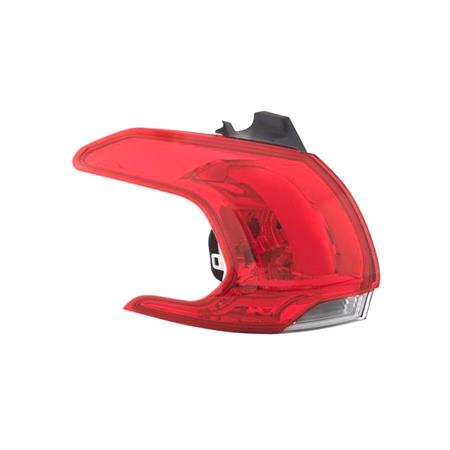 Left Rear Lamp (Outer, On Quarter Panel, LED / Halogen, Supplied With Bulbholder, Original Equipment) for Peugeot 2008 2013 to 2016
