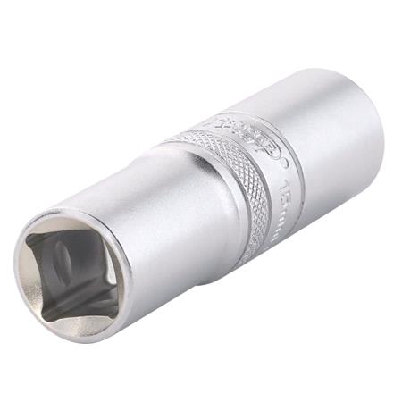 Draper Expert 22440 HI TORQ 6 Point Metric Deep Socket, 1/2" Sq. Dr., 15mm