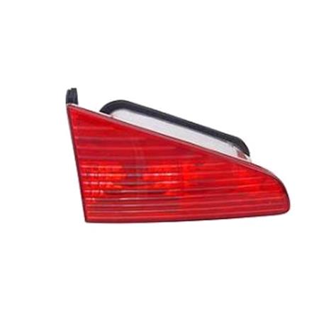 Left Rear Lamp (Inner, On Boot Lid, Original Equipment) for Peugeot 607 2000 on