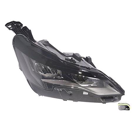 Right Headlamp (Full LED, Supplied Without Control Modules, Original Equipment) for Peugeot 5008 II 2021 to 2023