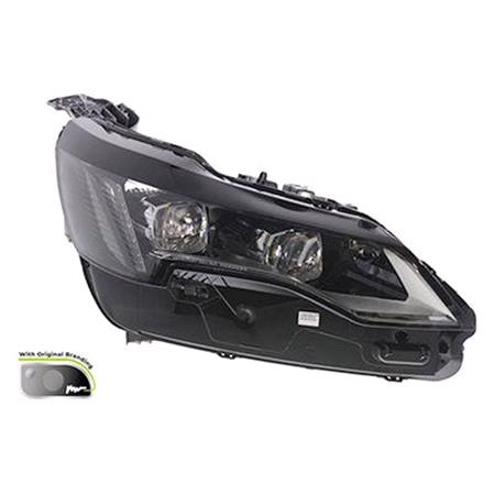 Right Headlamp (Full LED, GT Line, Supplied Without Control Modules, Original Equipment) for Peugeot 5008 II 2021 to 2023