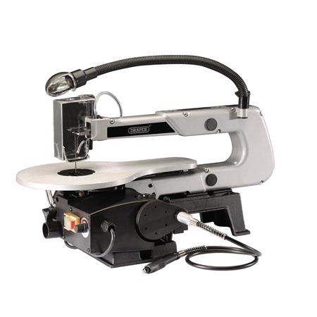 Draper 22791 Variable Speed Scroll Saw with Flexible Drive Shaft and Work light, 405mm, 90W