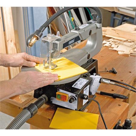 Draper 22791 Variable Speed Scroll Saw with Flexible Drive Shaft and Work light, 405mm, 90W