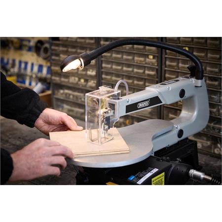 Draper 22791 Variable Speed Scroll Saw with Flexible Drive Shaft and Work light, 405mm, 90W