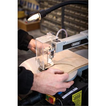 Draper 22791 Variable Speed Scroll Saw with Flexible Drive Shaft and Work light, 405mm, 90W