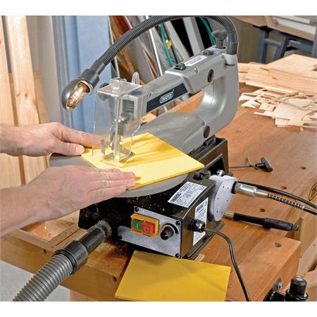 Draper 22791 405mm Variable Speed Fretsaw with Flexible Drive Shaft and Worklight (90W)