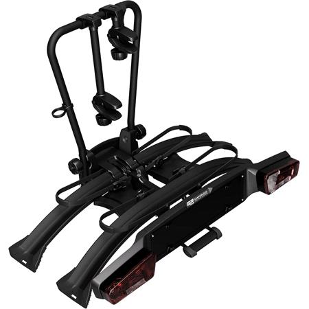 Peruzzo Atlantis Black Aluminium Tow Bar Mounted Bike Rack for 2 Bikes
