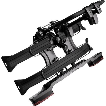 Peruzzo Atlantis Black Aluminium Tow Bar Mounted Bike Rack for 2 Bikes