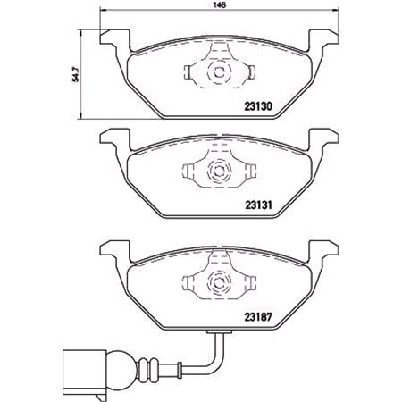 Brembo XPERT Front Brake Pads (Full set for Front Axle)