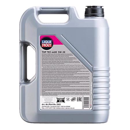 Liqui Moly 5W 30 C4 Top Tec 4400 Engine Oil   5 Litres
