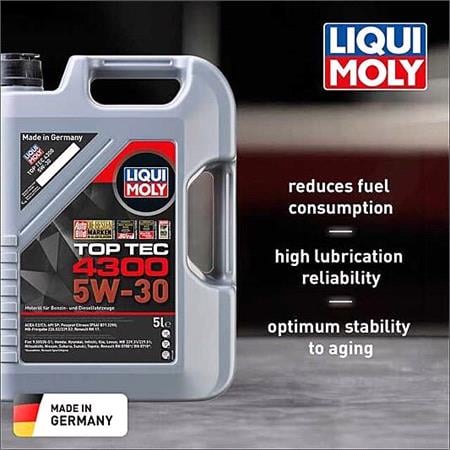 Liqui Moly 5W 30 C2/C3 Top Tec 4300 Engine Oil   5 Litres
