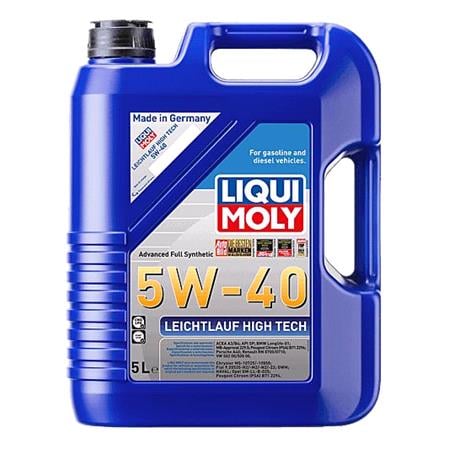 Liqui Moly 5W 40 A3/B4 Leichtlauf High Tech Engine Oil   5 Litres