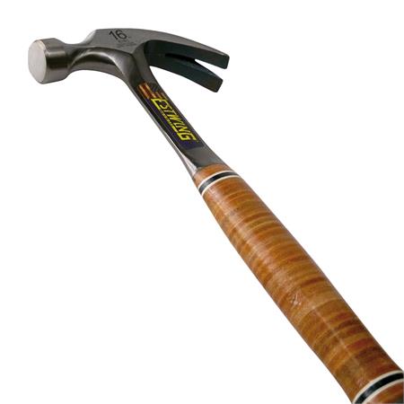 Estwing Curved Claw Hammer with Leather Grip, 16oz/448g