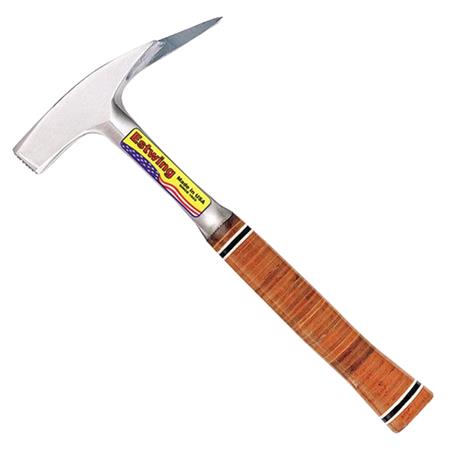 Estwing Smooth Face Roofers Pick Hammer with Leather Grip, 21oz/600g, 13"