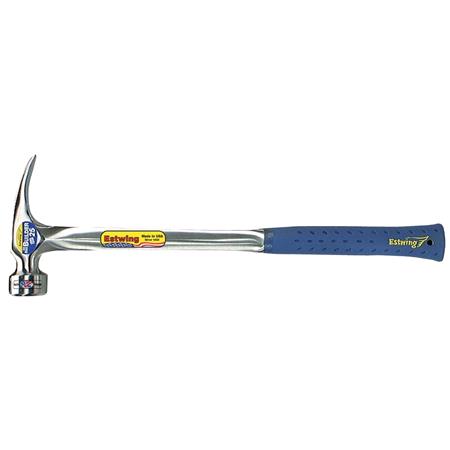 Estwing BIG BLUE Smooth Face Straight Framing Hammer, 25oz/700g, 18"