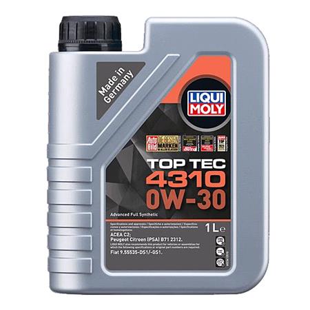 Liqui Moly 0W 30 C2 Top Tec 4310 Engine Oil   1 Litre