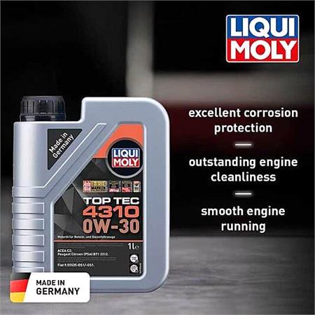 Liqui Moly 0W 30 C2 Top Tec 4310 Engine Oil   1 Litre