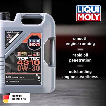 Liqui Moly 0W 30 C2 Top Tec 4310 Engine Oil   5 Litres
