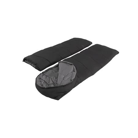 Easy Camp Raven Sleeping Bag Square Double   Black (5°C)