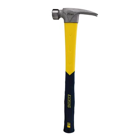 Estwing Sure Strike Straight Claw Framing Hammer with Fibreglass Handle, 22oz/567g