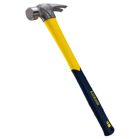 Estwing Sure Strike Straight Claw Framing Hammer with Fibreglass Handle, 22oz/567g