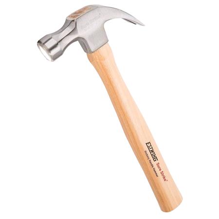 Estwing Sure Strike Curved Claw Hammer with Hickory Handle, 20oz/570g