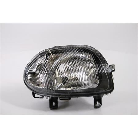 Right Headlamp (Single Reflector, H4 Bulb) for Renault CLIO Mk II 1998 2000
