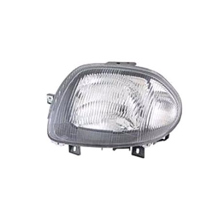 Left Headlamp (Single Reflector, H4 Bulb) for Renault CLIO Mk II 1998 2000
