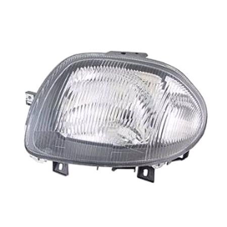 Left Headlamp (Single Reflector, H4 Bulb) for Renault CLIO Mk II 1998 2000