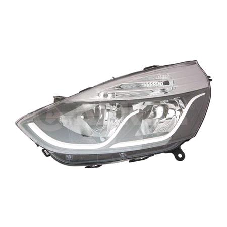 Left Headlamp (Halogen, Takes H1 / H7 Bulbs, Expression Models, Original Equipment) for Renault CLIO IV 2016 on